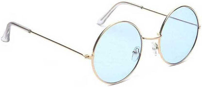 Unisex Blue Round Sunglass