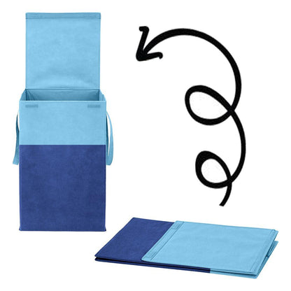 Laundry Bag - Foldable Laundry Basket With Lid & Handle