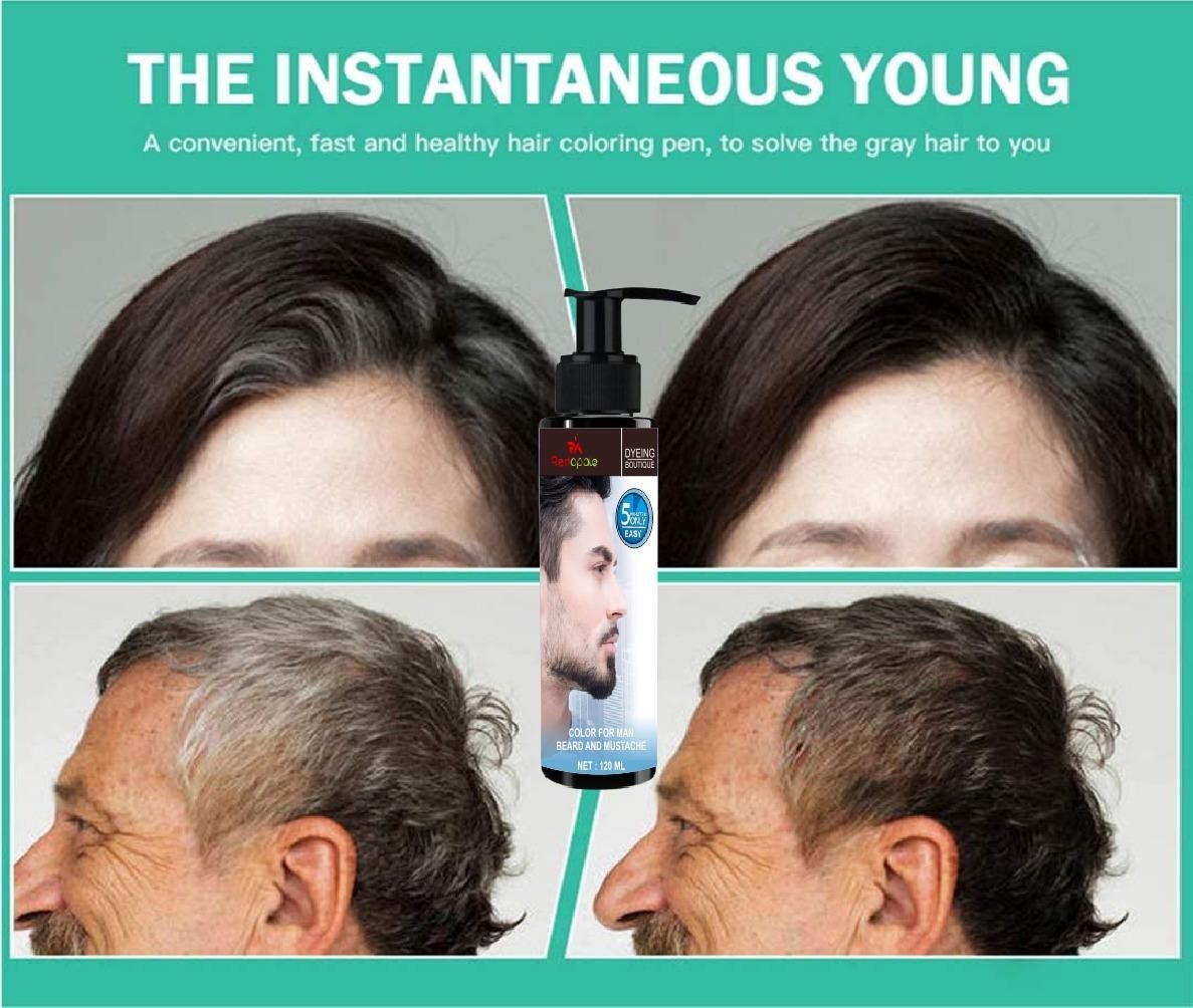 Hair Color Shampoo for Men's 120ml (Pack of 2)