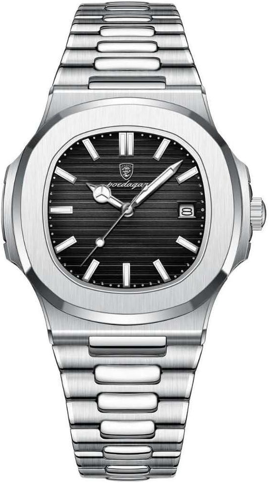 Poedagar Luxury Stainless Steel Watch